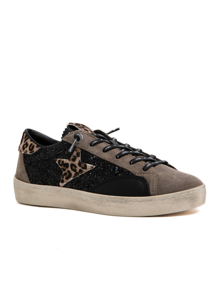 ZAPATILLAS URBANAS COMBINADAS MUJER CETTI 1259 SRA B GRIS1342 SRA CETTI NEGRO
