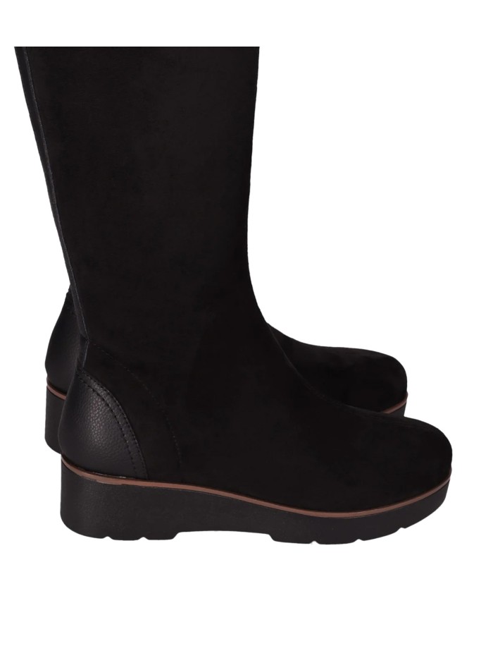 BOTA CON CUÑA CHK10 PINO 02 NEGRO