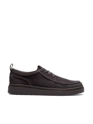 ZAPATOS DE ANTE CLARKS POLDEN MOC  GRIS