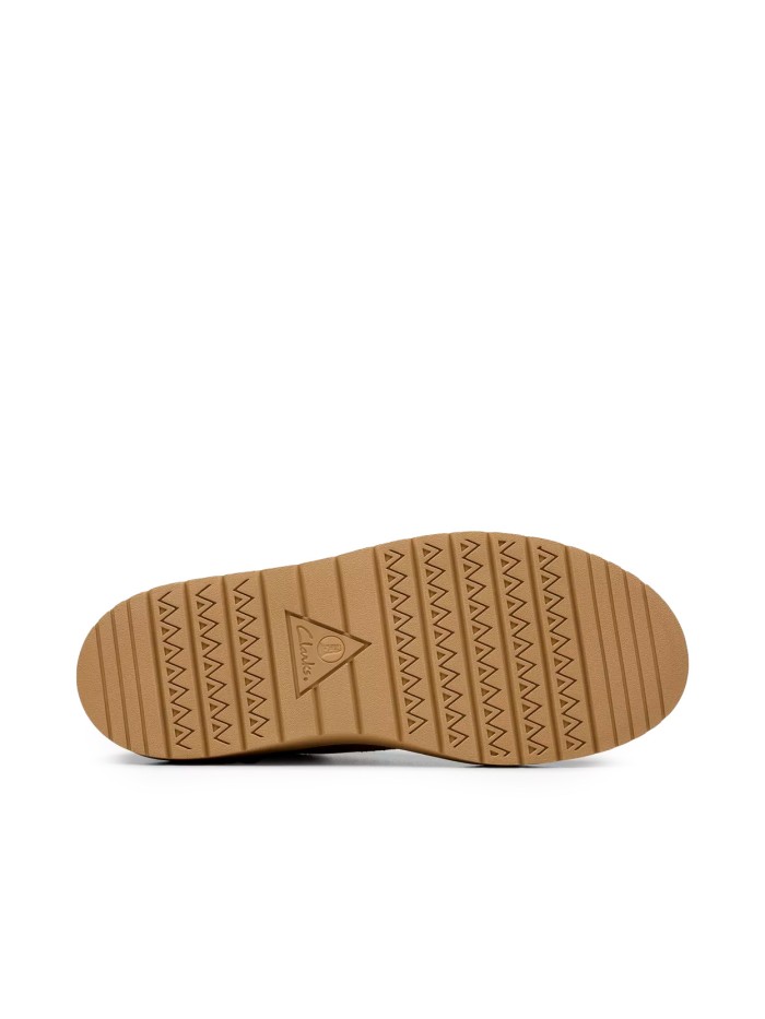 ZAPATOS DE ANTE CLARKS POLDEN MOC  CAMEL