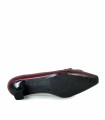 ZAPATO CON TACÓN BAJO DESIREE ELBA 10 BURDEOS