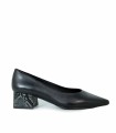 ZAPATO DE PUNTA AFILADA EN TENDENCIA DESIREE RABAT 6 NEGRO