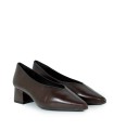 ZAPATO DE TACÓN CUADRADO BAJO DESIREE RABAT 9 MARRÓN
