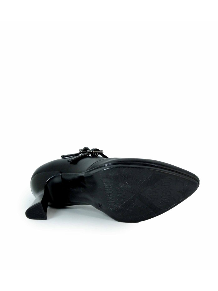 ZAPATO DE SALÓN CON DOBLE HEBILLA DESIREE SAGA 9 NEGRO