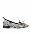 ZAPATO BAILARINA ANIMAL PRINT DESIREE VIENA 12 BEIG