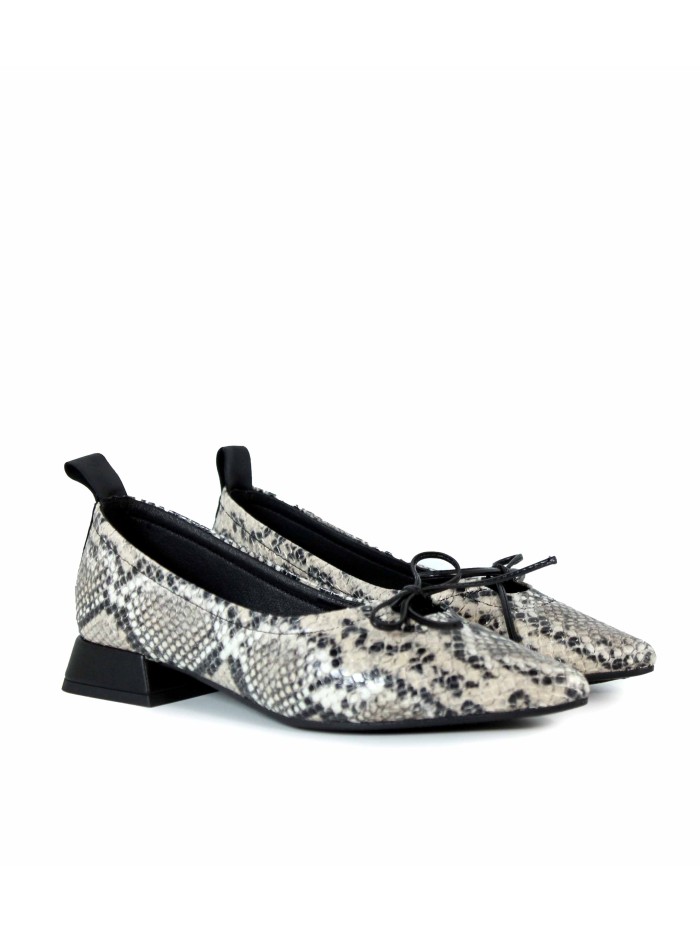 ZAPATO BAILARINA ANIMAL PRINT DESIREE VIENA 12 BEIG