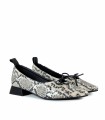 ZAPATO BAILARINA ANIMAL PRINT DESIREE VIENA 12 BEIG