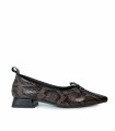ZAPATO BAILARINA ANIMAL PRINT DESIREE VIENA 12 MARRÓN