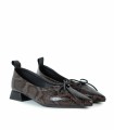ZAPATO BAILARINA ANIMAL PRINT DESIREE VIENA 12 MARRÓN