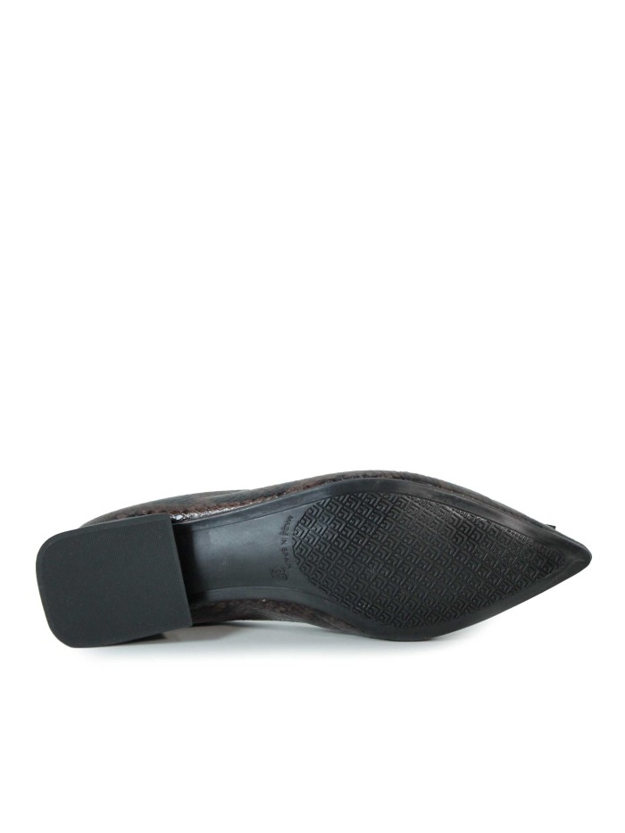 ZAPATO BAILARINA ANIMAL PRINT DESIREE VIENA 12 MARRÓN