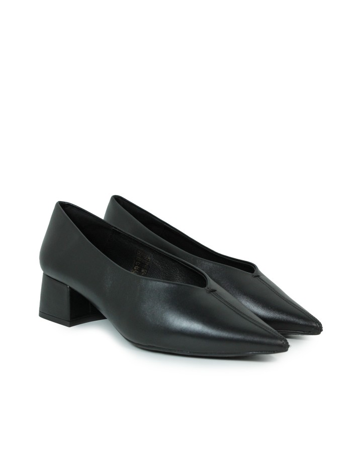 ZAPATO DE TACÓN CUADRADO BAJO DESIREE RABAT 9 MARRÓN