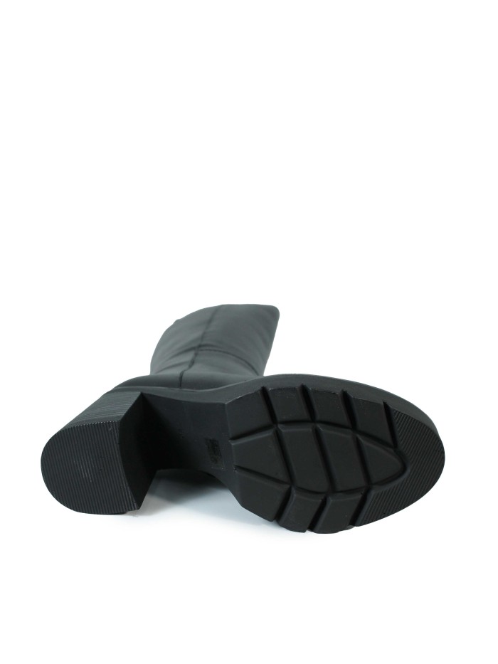 BOTA DE CAÑA ALTA CON TACÓN EN TENDENCIA DORKING 9559 NEGRO
