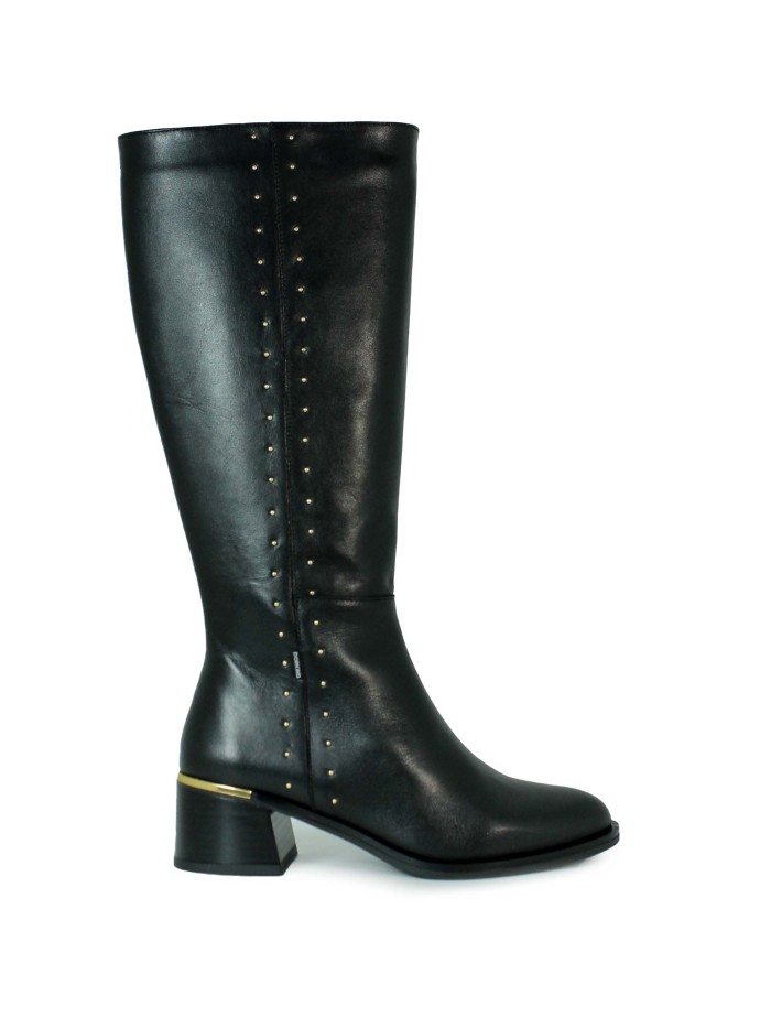 BOTAS DE CAÑA ALTA  EN TENDENCIA DORKING D-9609 NEGRO