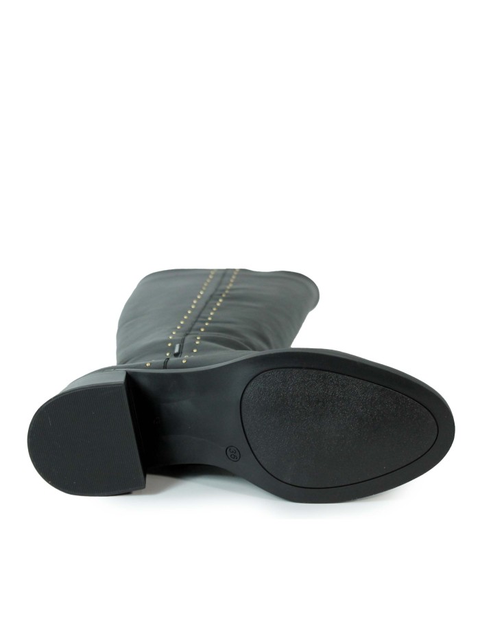 BOTAS DE CAÑA ALTA  EN TENDENCIA DORKING D-9609 NEGRO