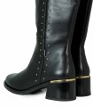 BOTAS DE CAÑA ALTA  EN TENDENCIA DORKING D-9609 NEGRO
