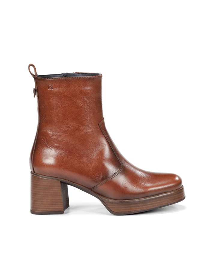 BOTÍN DE PIEL CUERO CON TACÓN MUJER DORKING CRISTELL D-9157