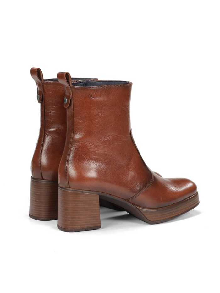 BOTÍN DE PIEL CUERO CON TACÓN MUJER DORKING CRISTELL D-9157