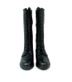 BOTAS ESTILO MILITAR CON TACÓN MEDIO FLUCHOS F2245 NEGRO