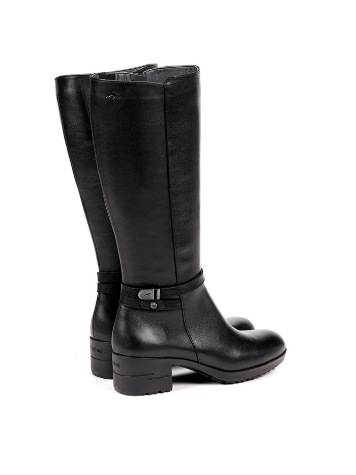 BOTA DE CAÑA ALTA NEGRA DE PIEL Fluchos ALISS F1374
