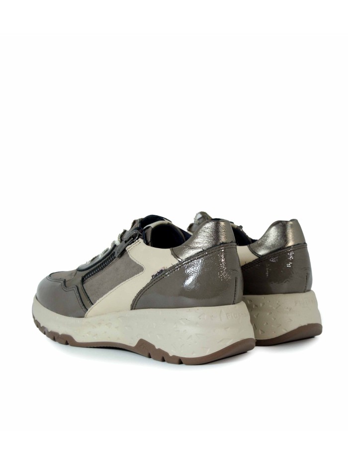 ZAPATILLAS CASUALES CON DETALLES METALIZADOS FLUCHOS F2308 TAUPE