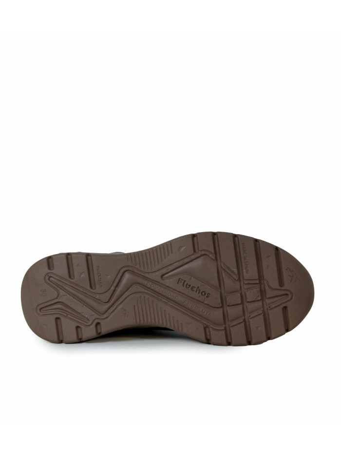 ZAPATILLAS CASUALES CON DETALLES METALIZADOS FLUCHOS F2308 TAUPE