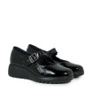 ZAPATO CON CUÑA Y HEBILLA FLUCHOS F2247 NEGRO