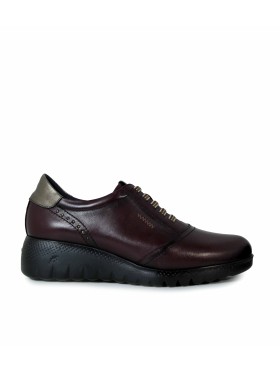 ZAPATO DEPORTIVO DE PIEL FLUCHOS LIVE F2096 BURDEOS