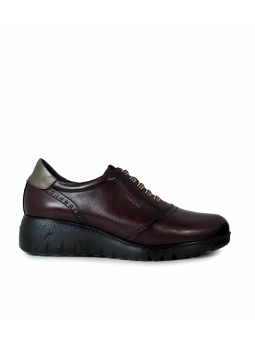 ZAPATO DEPORTIVO DE PIEL FLUCHOS LIVE F2096 BURDEOS