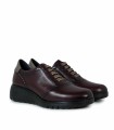 ZAPATO DEPORTIVO DE PIEL FLUCHOS LIVE F2096 BURDEOS