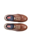 ZAPATO SPORT MUJER DE PIEL FLUCHOS LIVE F2096 MARRÓN