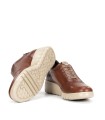 ZAPATO SPORT MUJER DE PIEL FLUCHOS LIVE F2096 MARRÓN