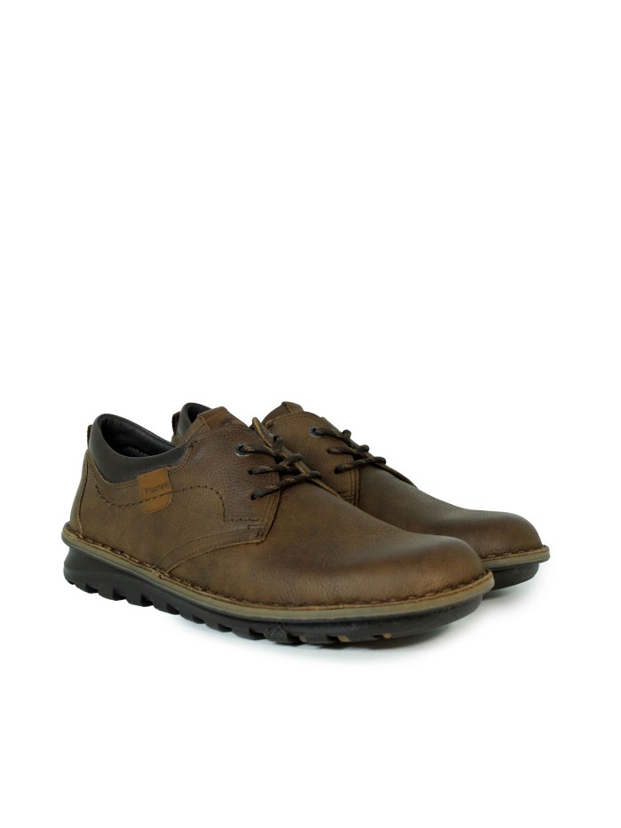 ZAPATILLAS CONFORT CON CORDONES FLUCHOS F2258 PIEDRA