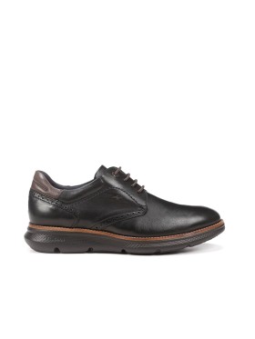 ZAPATO DE PIEL NEGRO CON CORDONES FLUCHOS WILLIAM F1351