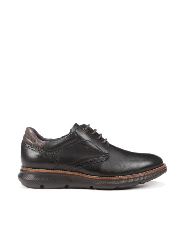 ZAPATO DE PIEL NEGRO CON CORDONES FLUCHOS WILLIAM F1351