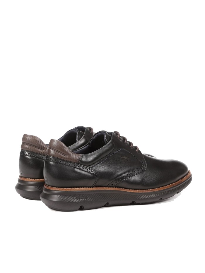 ZAPATO DE PIEL NEGRO CON CORDONES FLUCHOS WILLIAM F1351