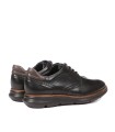 ZAPATO DE PIEL NEGRO CON CORDONES FLUCHOS WILLIAM F1351