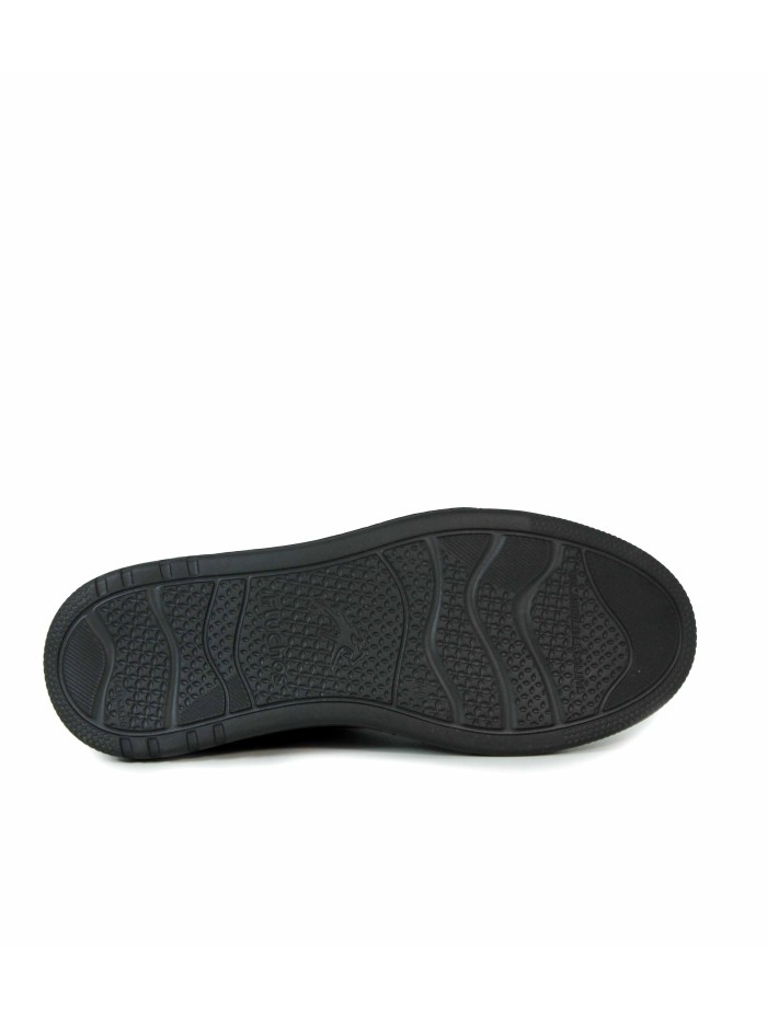 ZAPATILLAS CASUALES DE PIEL FLUCHOS F2134 NEGRO