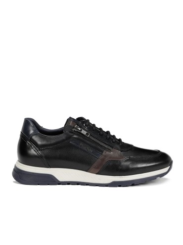 ZAPATILLAS DEPORTIVAS NEGRAS DE PIEL HOMBRE FLUCHOS LOUIS F1600