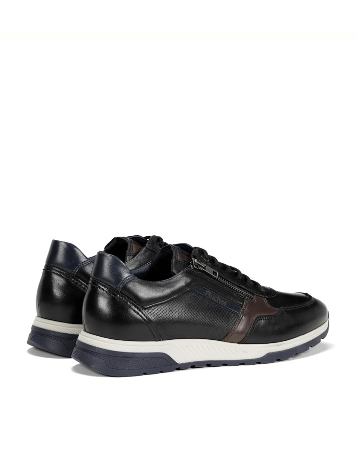ZAPATILLAS DEPORTIVAS NEGRAS DE PIEL HOMBRE FLUCHOS LOUIS F1600