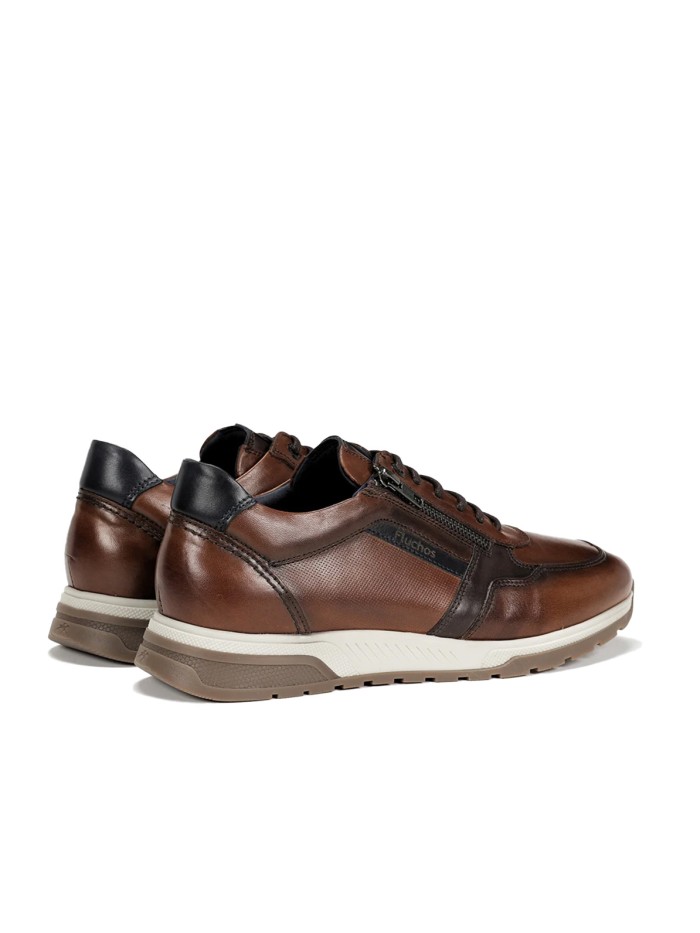 ZAPATILLAS CASUAL PARA HOMBRE EN PIEL MARRÓN FLUCHOS F1600