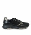 ZAPATILLAS CASUALES CON DETALLES METALIZADOS FLUCHOS F2308 NEGRO