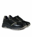 ZAPATILLAS CASUALES CON DETALLES METALIZADOS FLUCHOS F2308 NEGRO