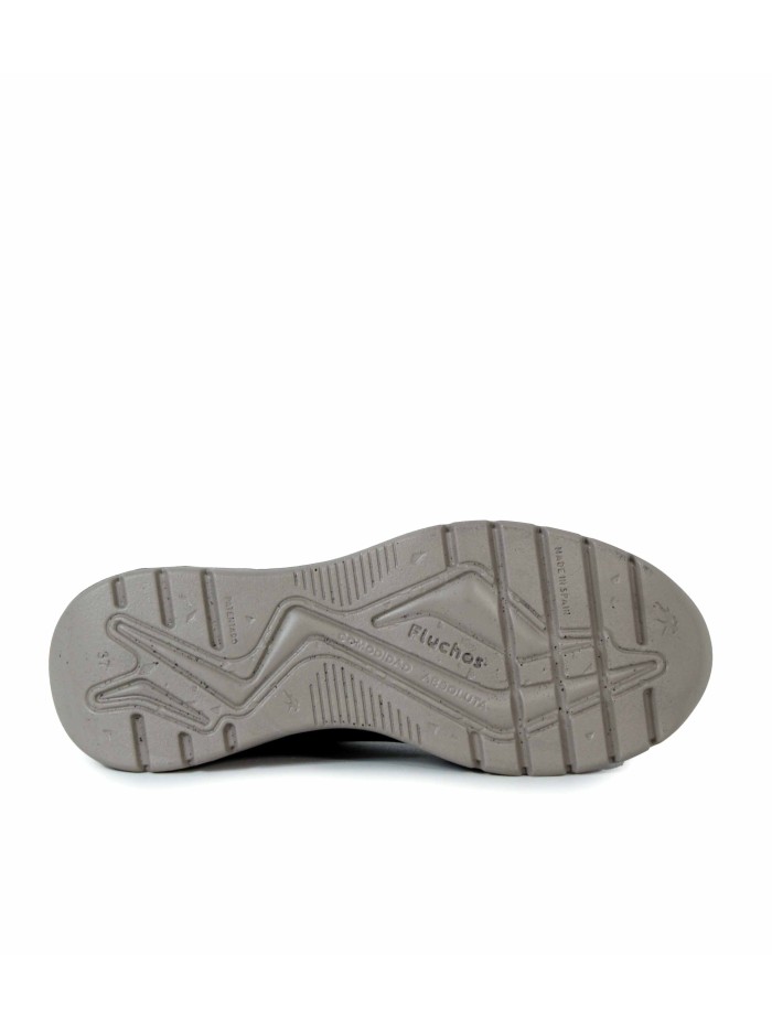 ZAPATILLAS CASUALES CON DETALLES METALIZADOS FLUCHOS F2308 NEGRO