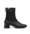 BOTINES DE PIEL DE MUJER CON TACÓN BAJO NEGRO GAIMO CHUCK