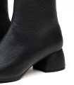 BOTINES DE PIEL DE MUJER CON TACÓN BAJO NEGRO GAIMO CHUCK