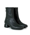 BOTINES DE PIEL DE MUJER CON TACÓN BAJO NEGRO GAIMO CHUCK