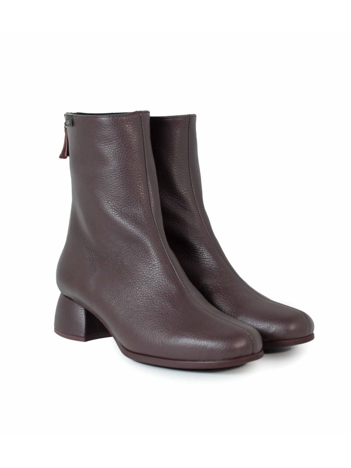 BOTINES DE PIEL DE MUJER CON TACÓN BAJO ROJO GAIMO CHUCK