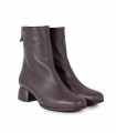 BOTINES DE PIEL DE MUJER CON TACÓN BAJO ROJO GAIMO CHUCK