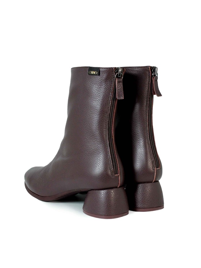 BOTINES DE PIEL DE MUJER CON TACÓN BAJO ROJO GAIMO CHUCK