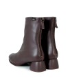 BOTINES DE PIEL DE MUJER CON TACÓN BAJO ROJO GAIMO CHUCK